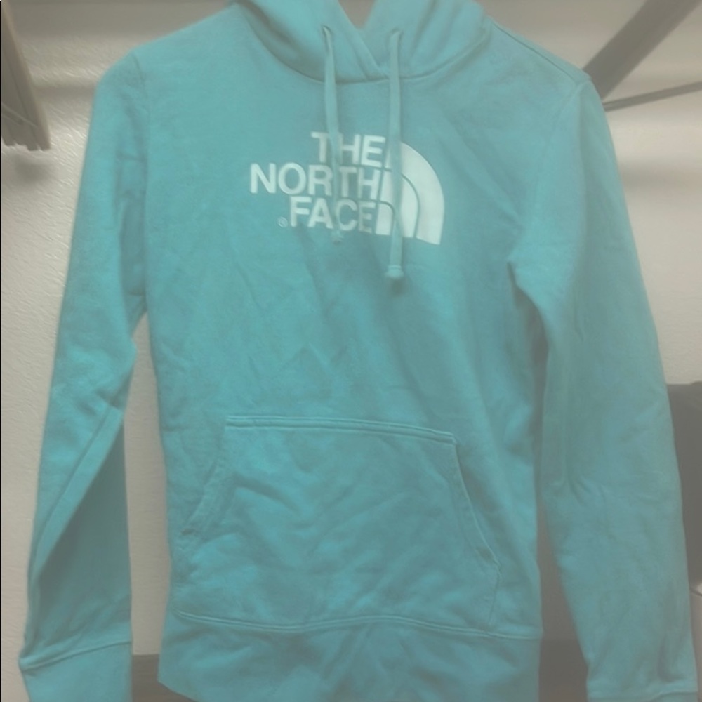 The north face aqua hoodie